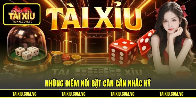 Những điểm nổi bật cần cân nhắc kỹ Những điểm nổi bật cần cân nhắc kỹ